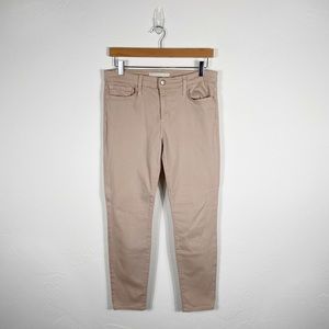 Joe's Jeans Tan Ankle Cropped Jeans